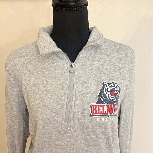 Champion Belmont Bruins Cotton/Spandex Women's Half-zip Sweater, Sz. L. - Picture 2 of 10